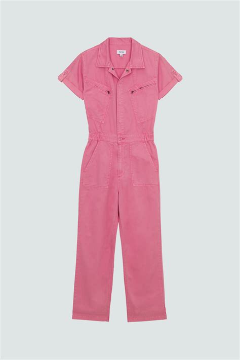 Campbell Aviator Jumpsuit Peony Pink Pistola Denim