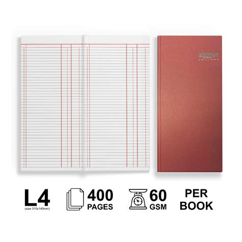 campap columns oblong book pages ca notebook hardcover