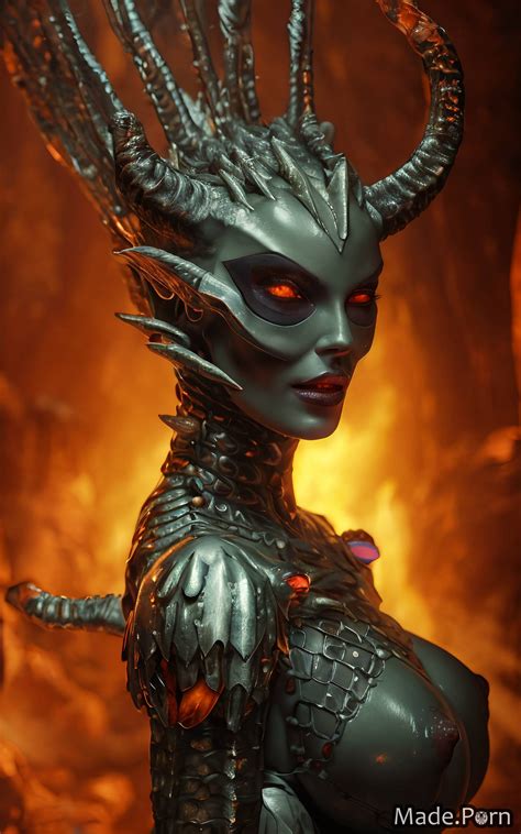 Porn Image Of Face Mask Alien Planet Devil Woman Busty Catacombs