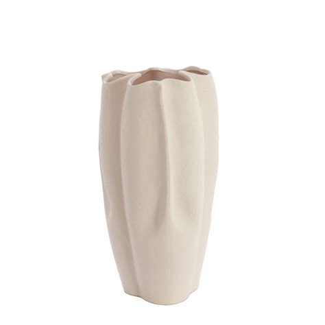 Vase Deco 28x27 5x56 Cm SANGULI Ceramics Cream 5882926 Light