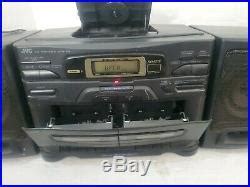 Jvc Pc X Cd Portable System Player Fm Am Dual Cassette Boombox