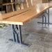 Design Dining Table Base Three Bars With Middle Square And Cross