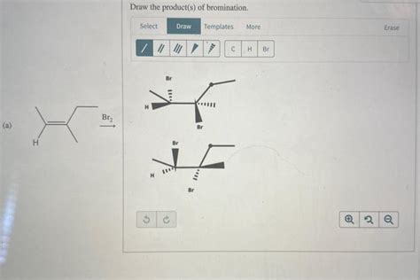 Solved The Alkene Shown Undergoes Bromination A Draw The Chegg