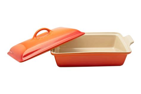 Le Creuset Bandeja De Horno Rectangular Con Tapa 33 Cm Naranja Rojo