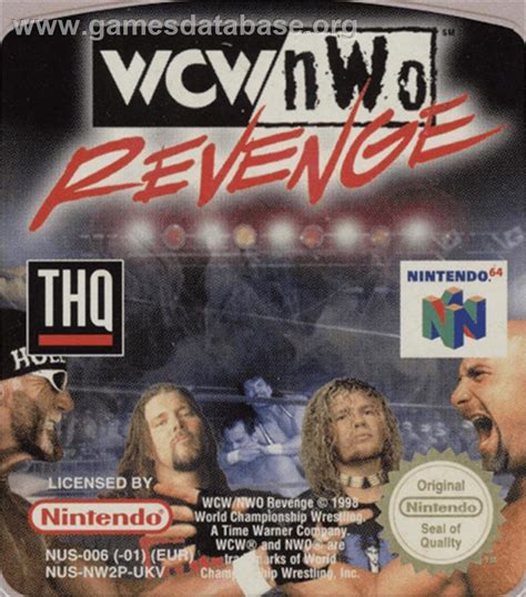 Wcw Nwo Revenge Nintendo N Artwork Cartridge Top