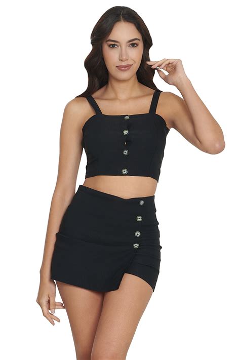 Conjunto Blusa Y Falda Short Vertiche