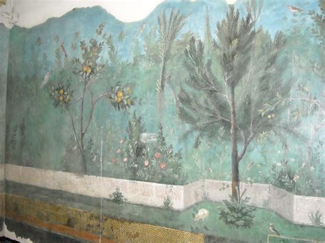 The Garden Painting Of The Villa Of Livia At Prima Porta In Rome The