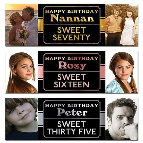 Custom Photo Birthday Banners-Create long Lasting Memories