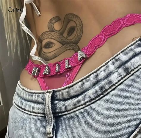 Custom Name Thong Sexy Bikini Panties With Crystal Letter Hotwife Lingerie Customized Underwear