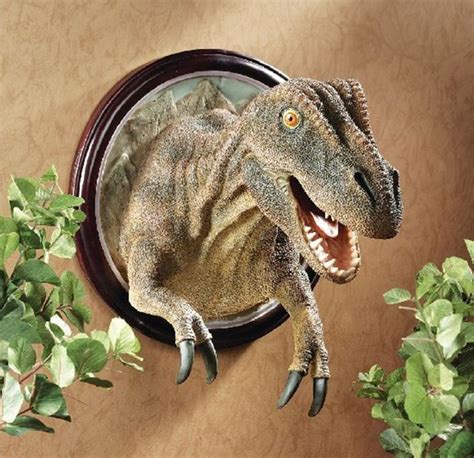 T Rex Dinosaur Trophy Wall Sculpture The Green Head