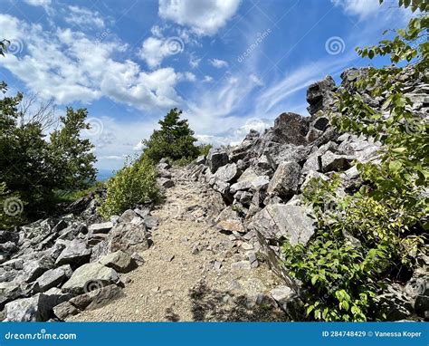 The Path To Blackrock Summit In The Shenandoah National Park Stock Image Image Of National