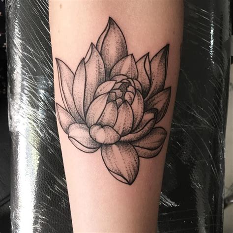 Whip Shaded Floral Tattoo Done By Dineshtattoo Whipshading