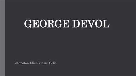 George Devol Ppt