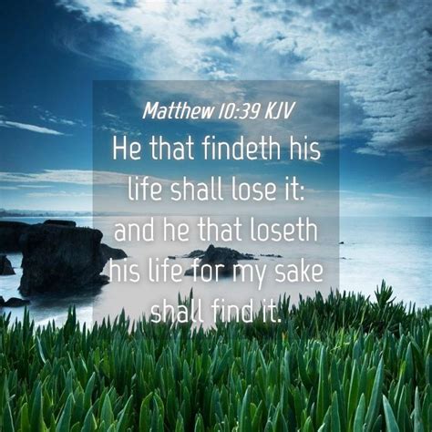 Matthew 10 39 Kjv Bible Verse Images