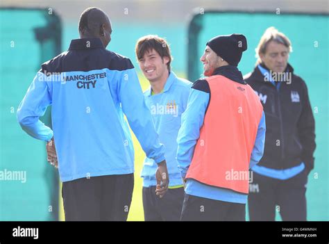 Left Right Manchester City S Mario Balotelli David Silva Sergio