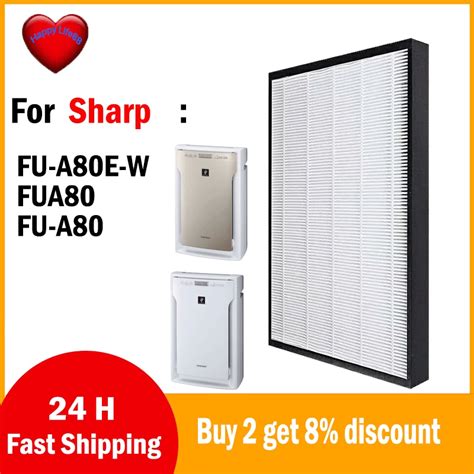 Replacement Sharp FZ A80SFE Air Purifier HEPA Filter For FU A80E W