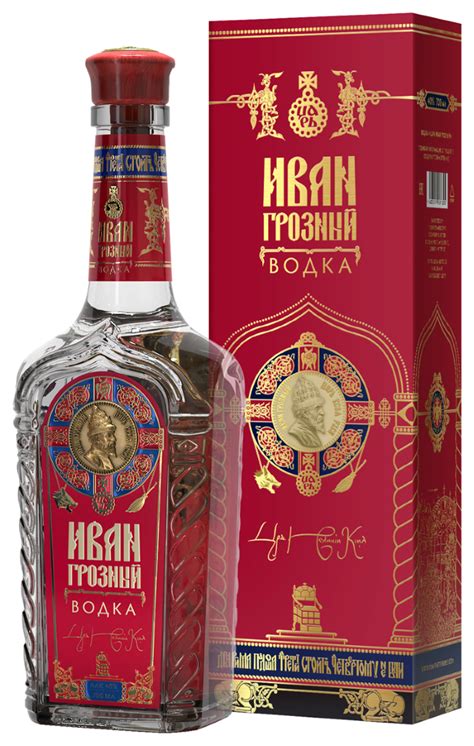 Водка "Царь Иван Грозный" 0,7л 40% в подарочной (сувенирной) упаковке ...