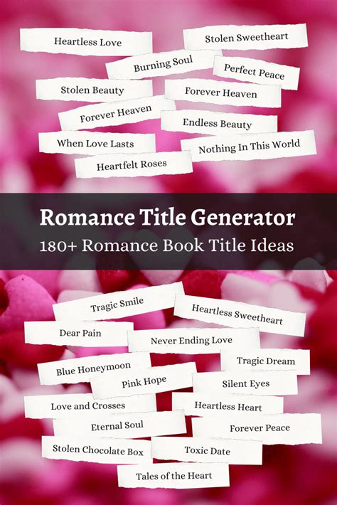 Romance Title Generator 💕 | Imagine Forest