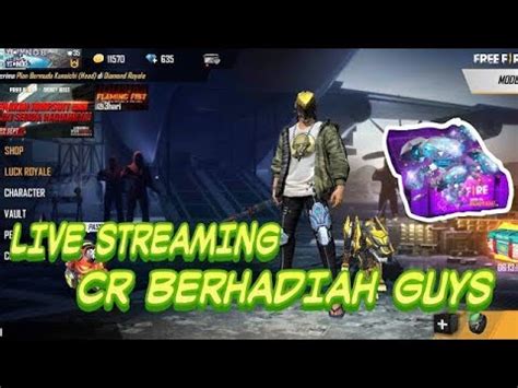 Live Ff Cr Berhadiah Diamond Masuk Sini Youtube