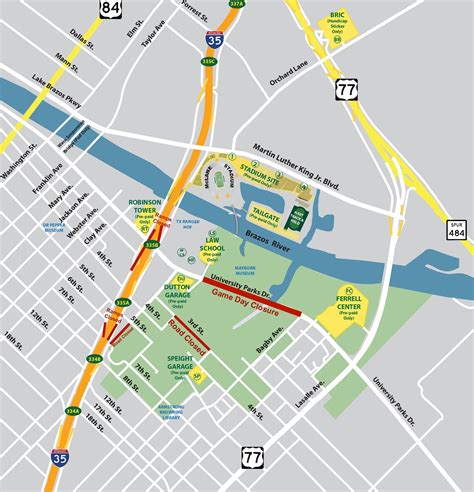 Baylor Gameday: Campus Parking Information, I-35 Construction Impact ...