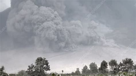 Pyroclastic Flow From Sinabung Volcano Stock Video Clip K0058792