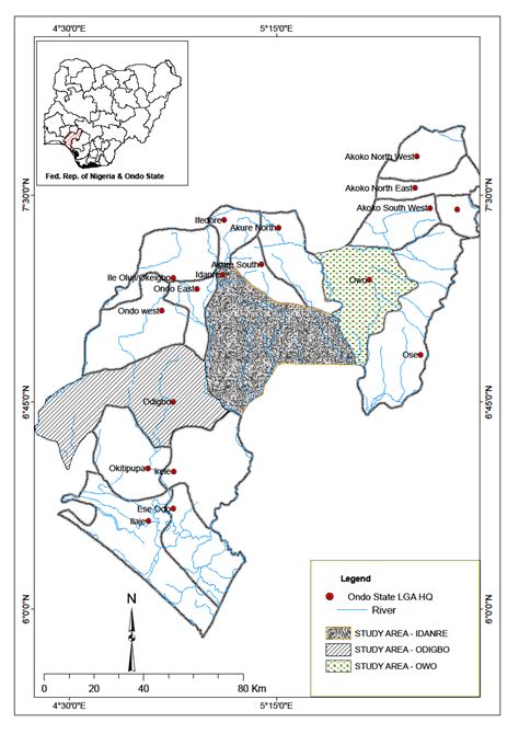 Ondo State Showing Local Government Areas Source Modified From Download Scientific Diagram