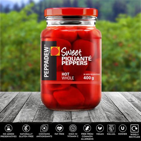 Hot Whole 400g PEPPADEW