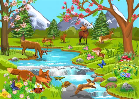 Wild Animals jigsaw puzzle in Waterfalls puzzles on TheJigsawPuzzles.com