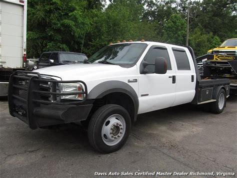 2005 Ford F 450 Super Duty Xlt 4x4 Crew Cab Long Bed Drw Western Hauler Tow