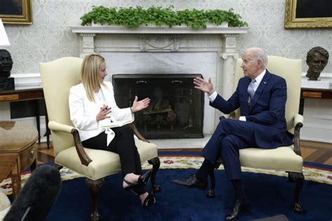 Meloni Non Fa Punto Stampa Dopo Incontro Con Biden Parte Per Toronto