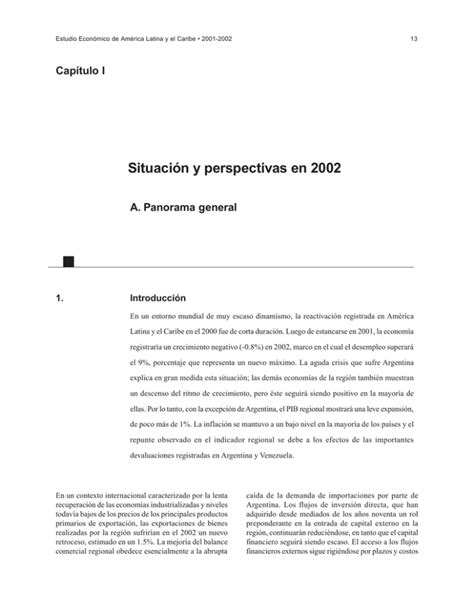 Situaci N Y Perspectivas En Pdf