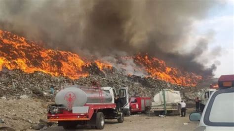 Incendio En Relleno Sanitario De Tepotzotl N Lleva Horas Activo Y