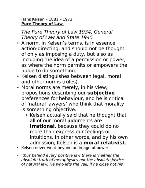 Hans Kelsens Pure Theory Of Law Legality And Legitimacy 7