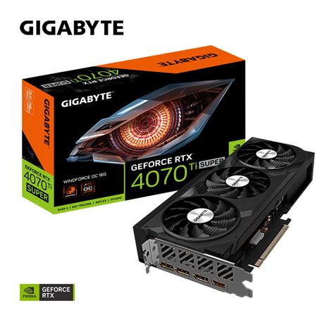 Placa De Video Gigabyte NVIDIA GeForce RTX 4070 Ti Super Windforce OC