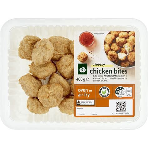 Woolworths Rspca Approved Chicken Cheesy Chicken Bites 400g Woolworths