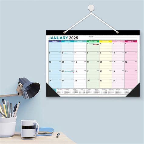 2025 2026 Desk Calendar 18 Months Large Deskwall Calendar 17 X 12