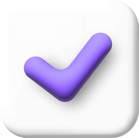 Check Mark Confirmation And Approval Icon 3d Illustration 25775982 Png