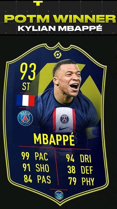 Se Viene MbappÉ Ganador Del Potm De La Ligue 1 En Fifa 23 Potm