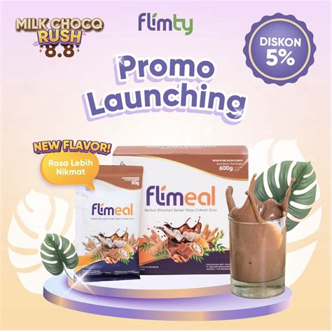 Jual New Flimeal Rasa Cokelat Susu Strawberry Taro Vanilla Original By