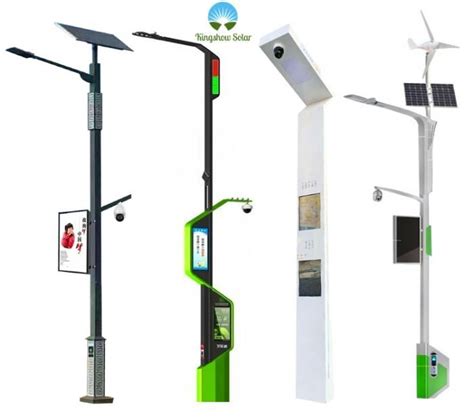 Smart Cities Led Smart Street Light Pole With Charge Station China