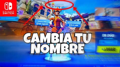 Como Cambiar El Nombre De Fortnite En Nintendo Switch F Cil Y R Pido