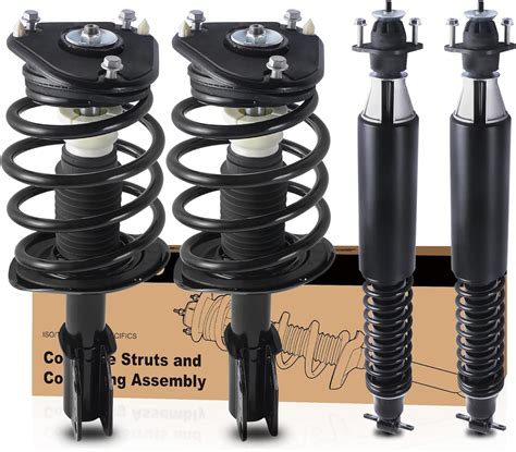 Kuiperauto Front Rear Strut Shocks Assembly Compatible