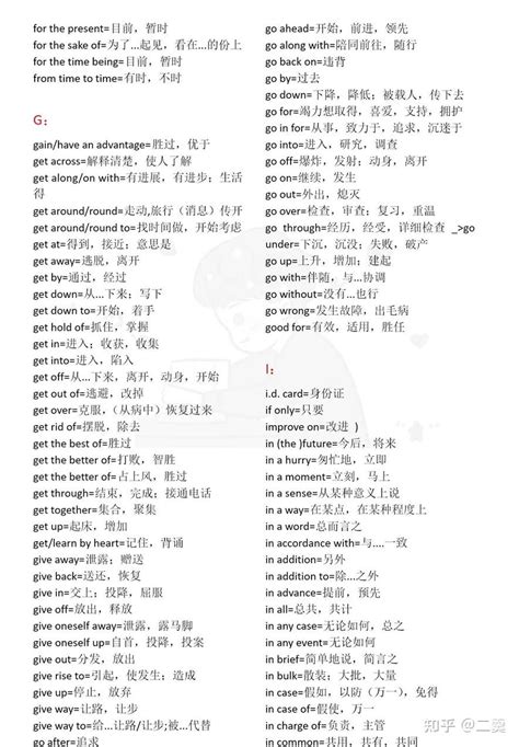 超全的考研英语词组固定搭配汇总（a W） 知乎