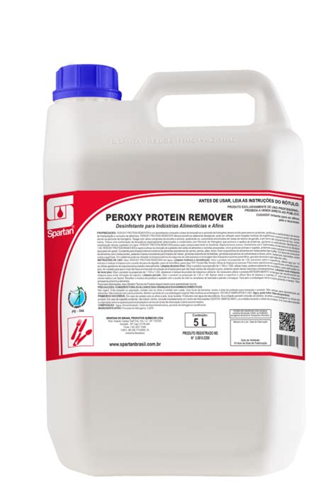 Peroxy Protein Remover Desinfetante Desengordurante 5 Litros Spartan