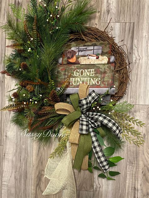 Woodlands Wreath, Hunting Wreath, Sports Wreath, Dog Wreaths, Wreath ...