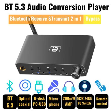 K Dac Bluetooth Musikempf Nger Sender Koaxialer Optischer Bypass