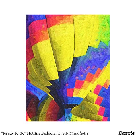 Ready To Go Hot Air Balloon Abstract Art Print Art Prints Art Art