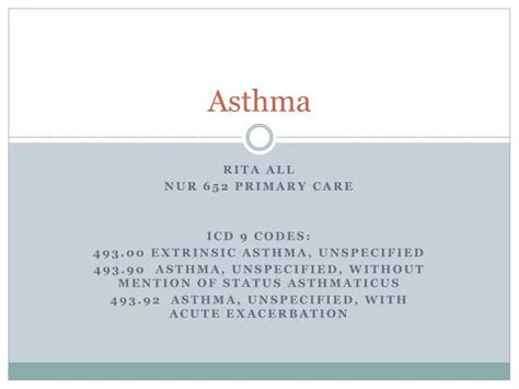 Ppt Asthma Powerpoint Presentation Free Download Id 2052046