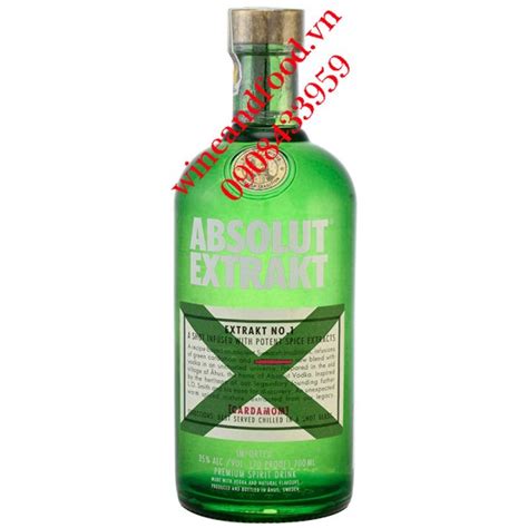 R U Vodka Absolut Extrakt No Ml