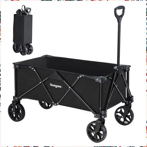 Homgava L Collapsible Folding Wagon Cart Lbs Large Capacity